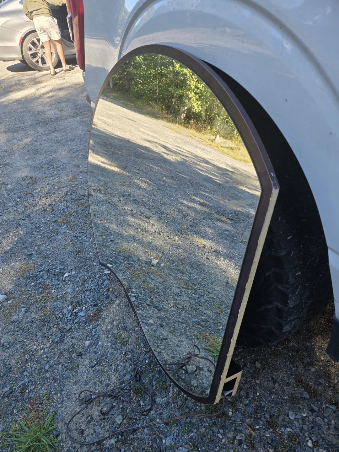 Large Round LED Wall Mirror - photo 2