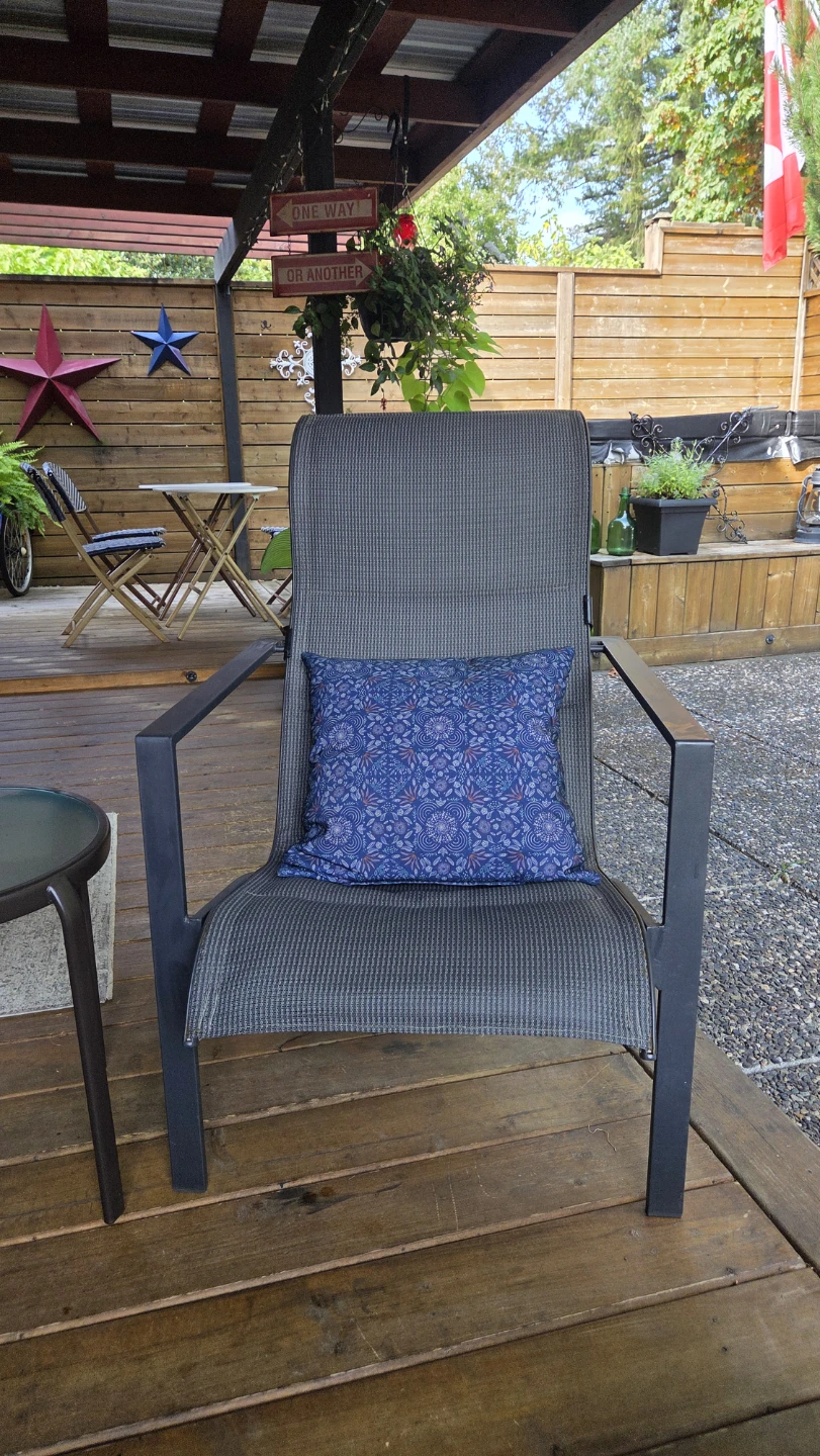 Two Patio Chairs and Matching Side Table - photo 4