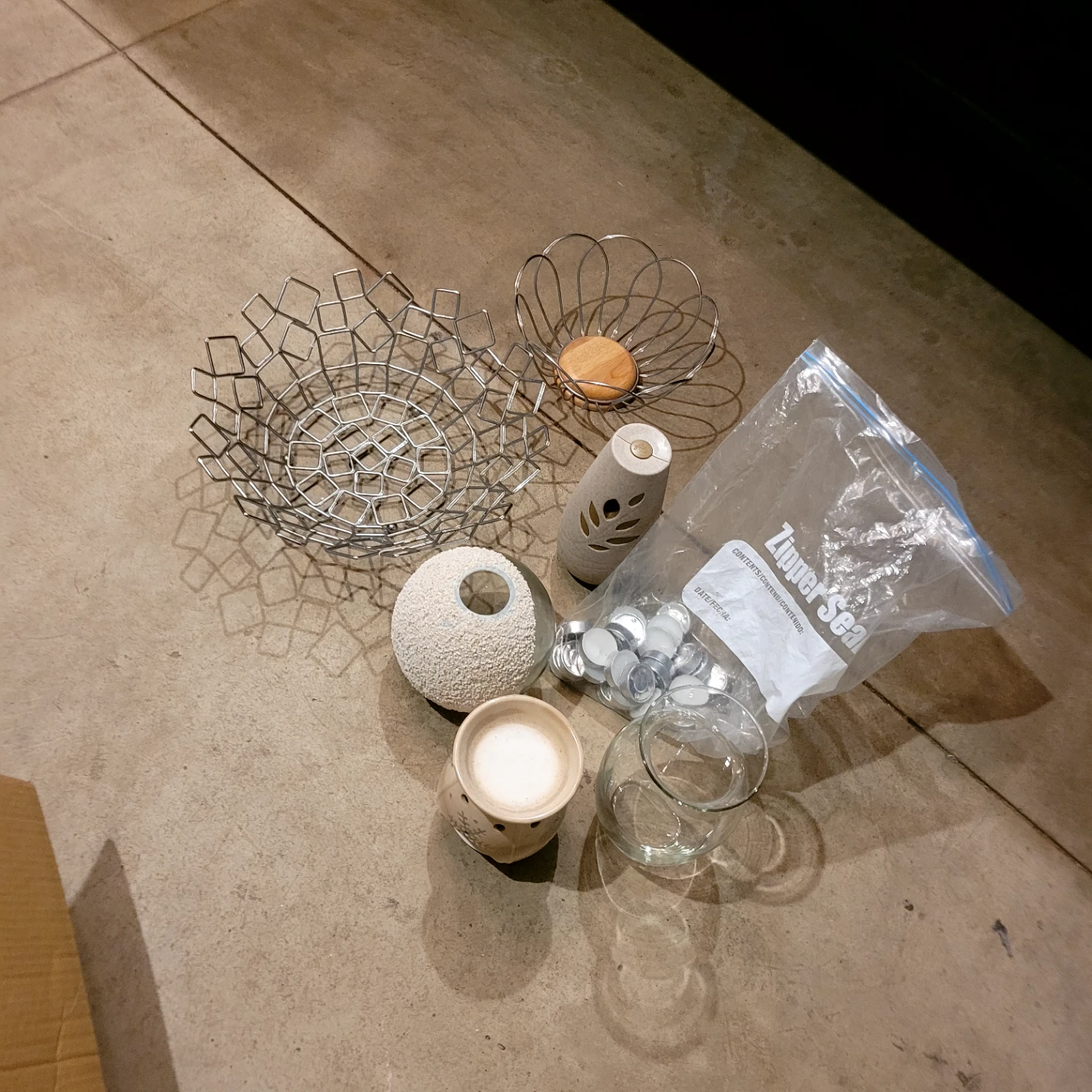Home Decor Bundle: Bowls, Vases, and Tealights