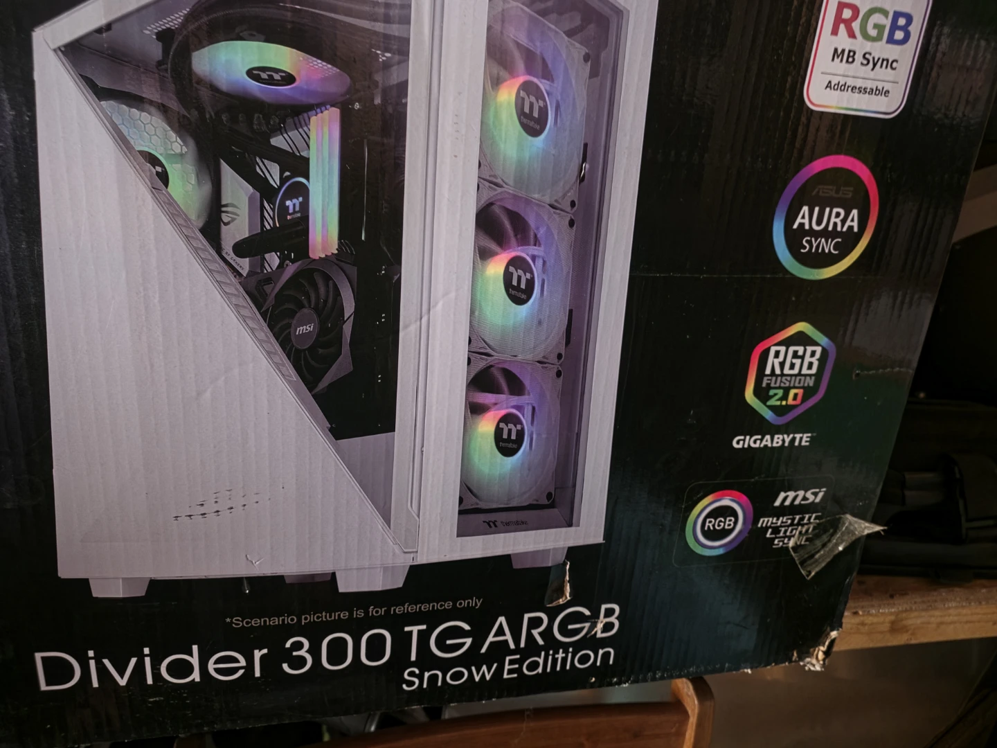 Thermaltake Divider 300TG ARGB Snow Edition Mid Tower Case