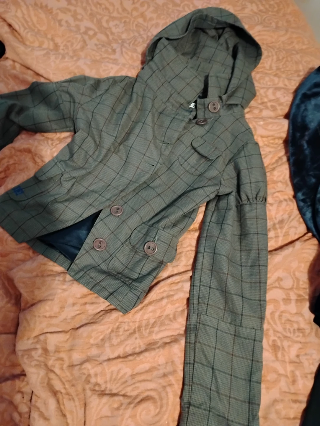 DC Shoes Plaid Hooded Jacket