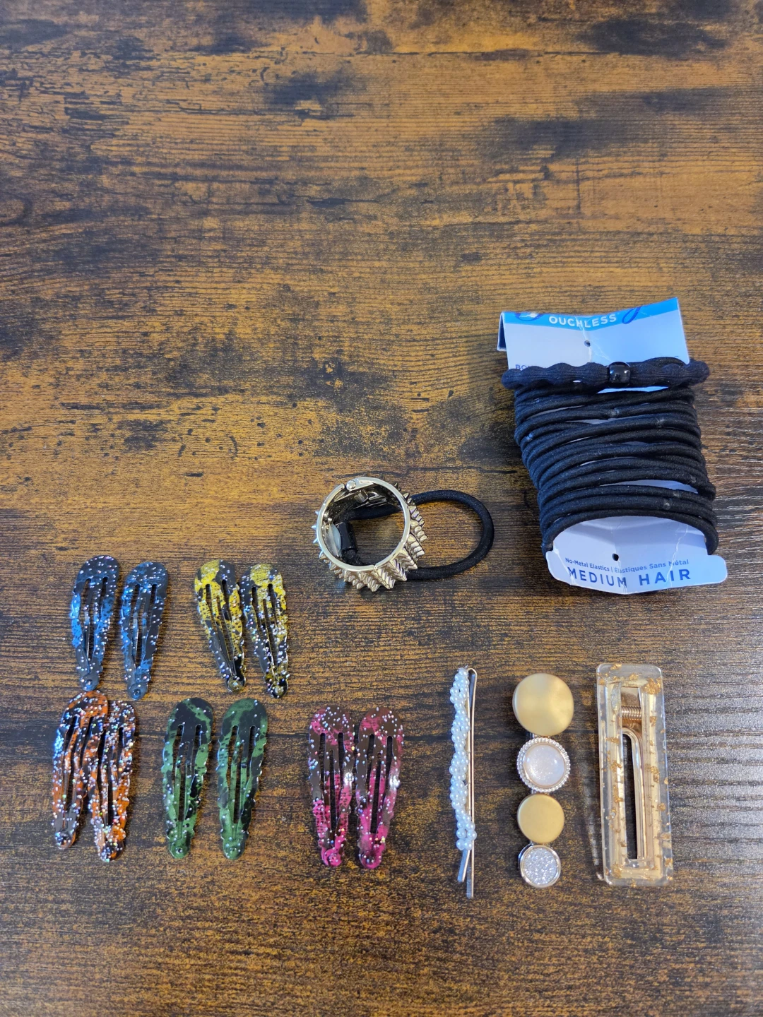 Assorted Hair Accessories and Goody Hair Elastics