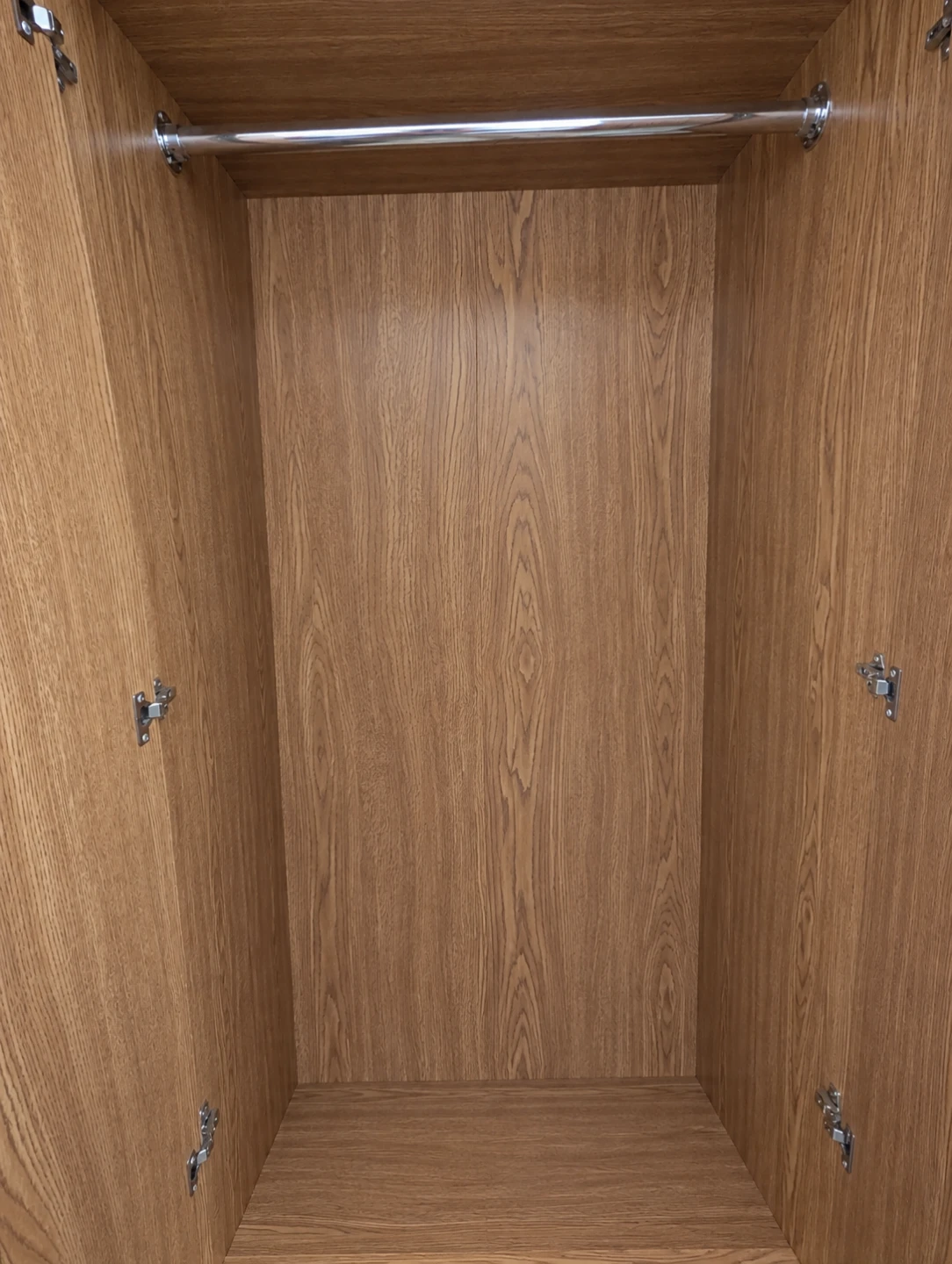 Wooden Armoire with Two Drawers