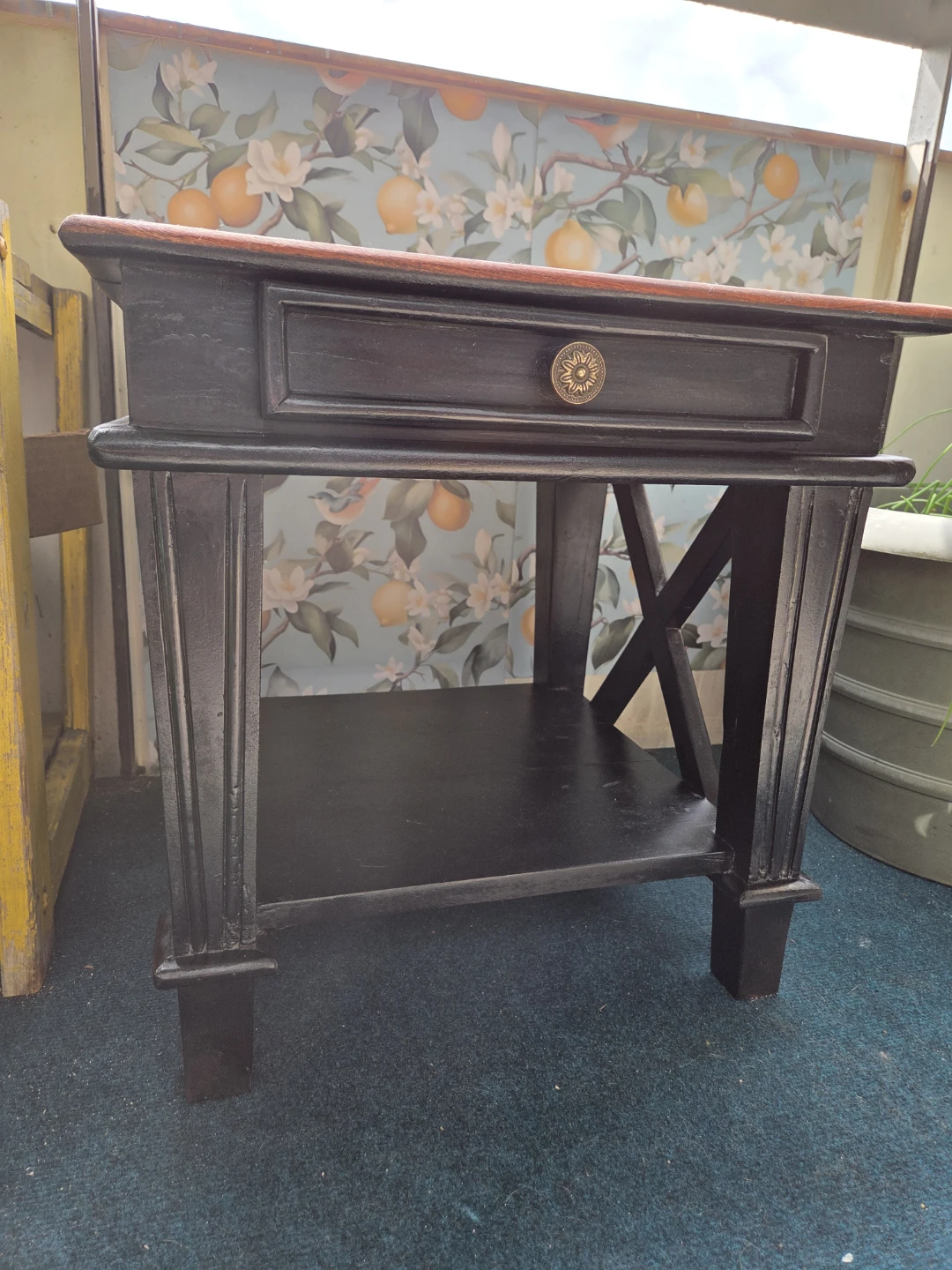 Wooden End Table with Drawer - photo 3
