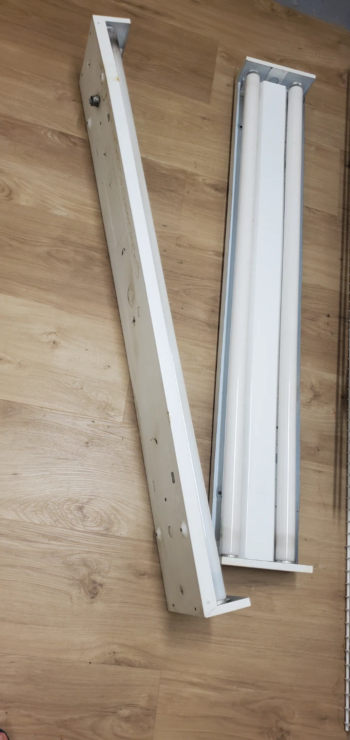 Two Lithonia Lighting Fluorescent Shop Lights - photo 4
