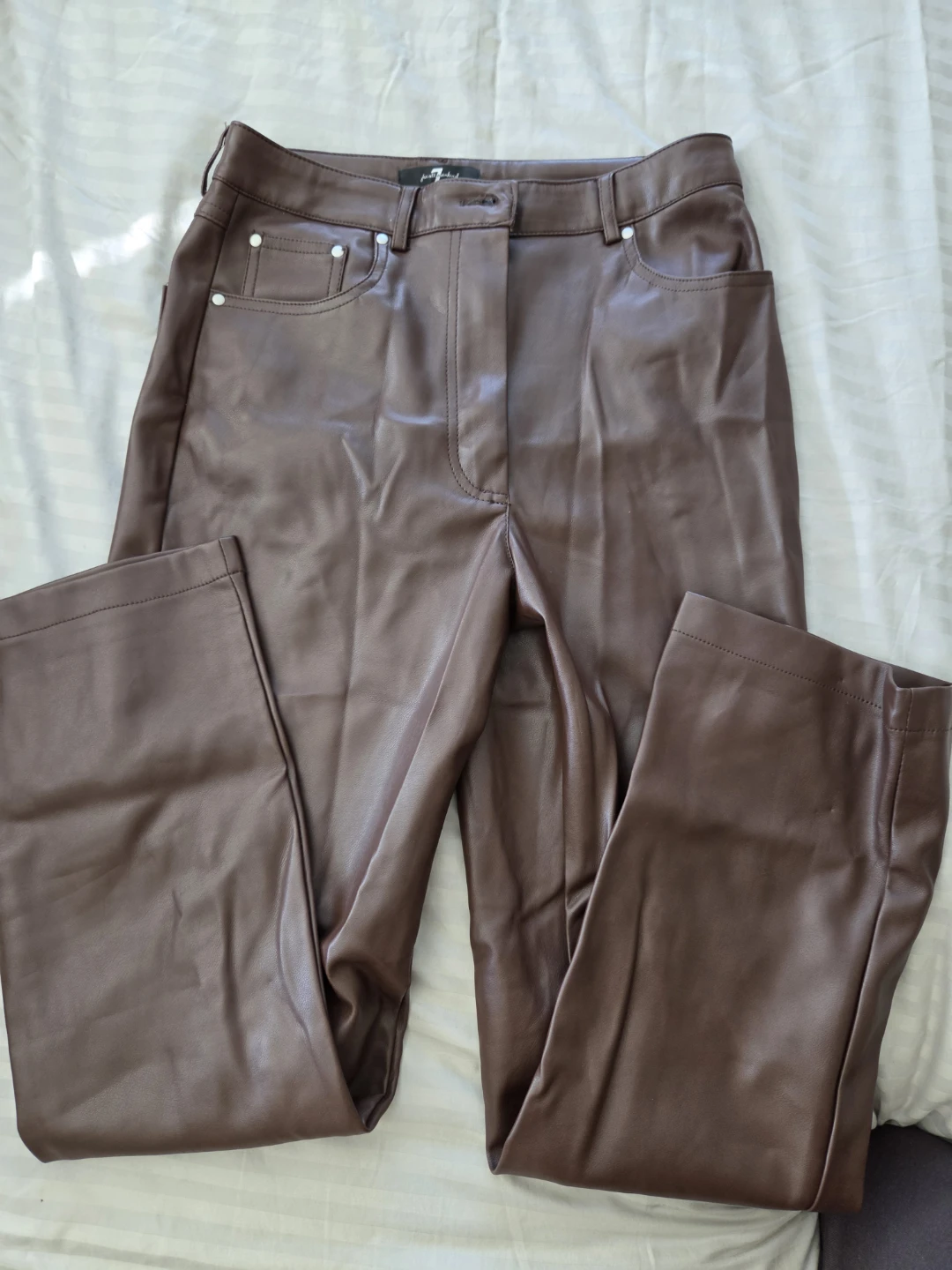 7 For All Mankind Faux Leather Pants