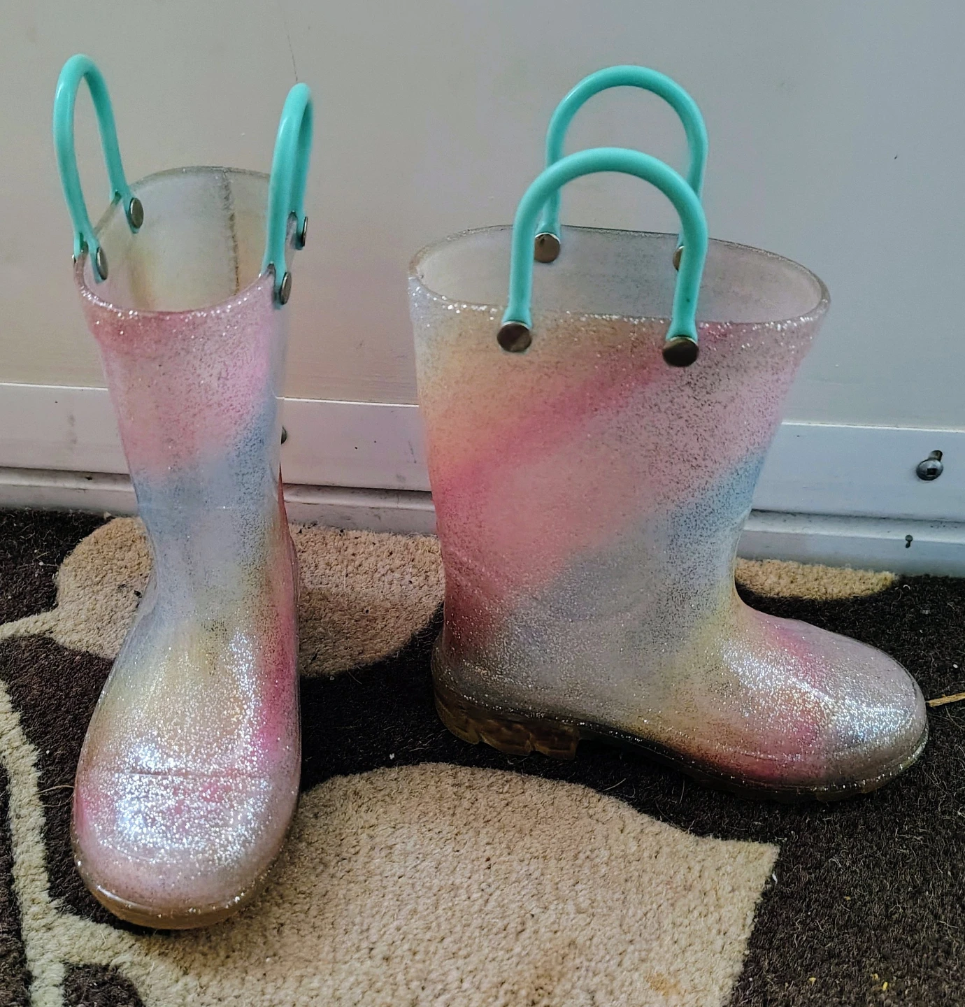 George Kids' Glitter Rain Boots, Size 8 - photo 2