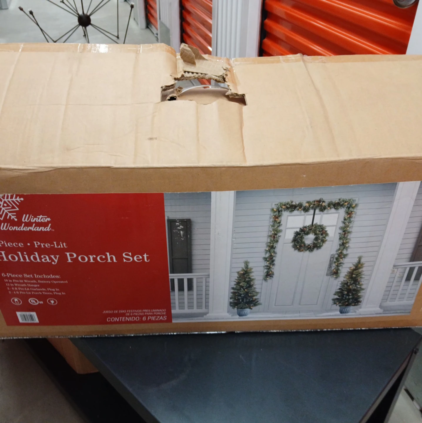4ft Christmas trees 2-Piece Pre-Lit Holiday Porch Set plug in - photo 5