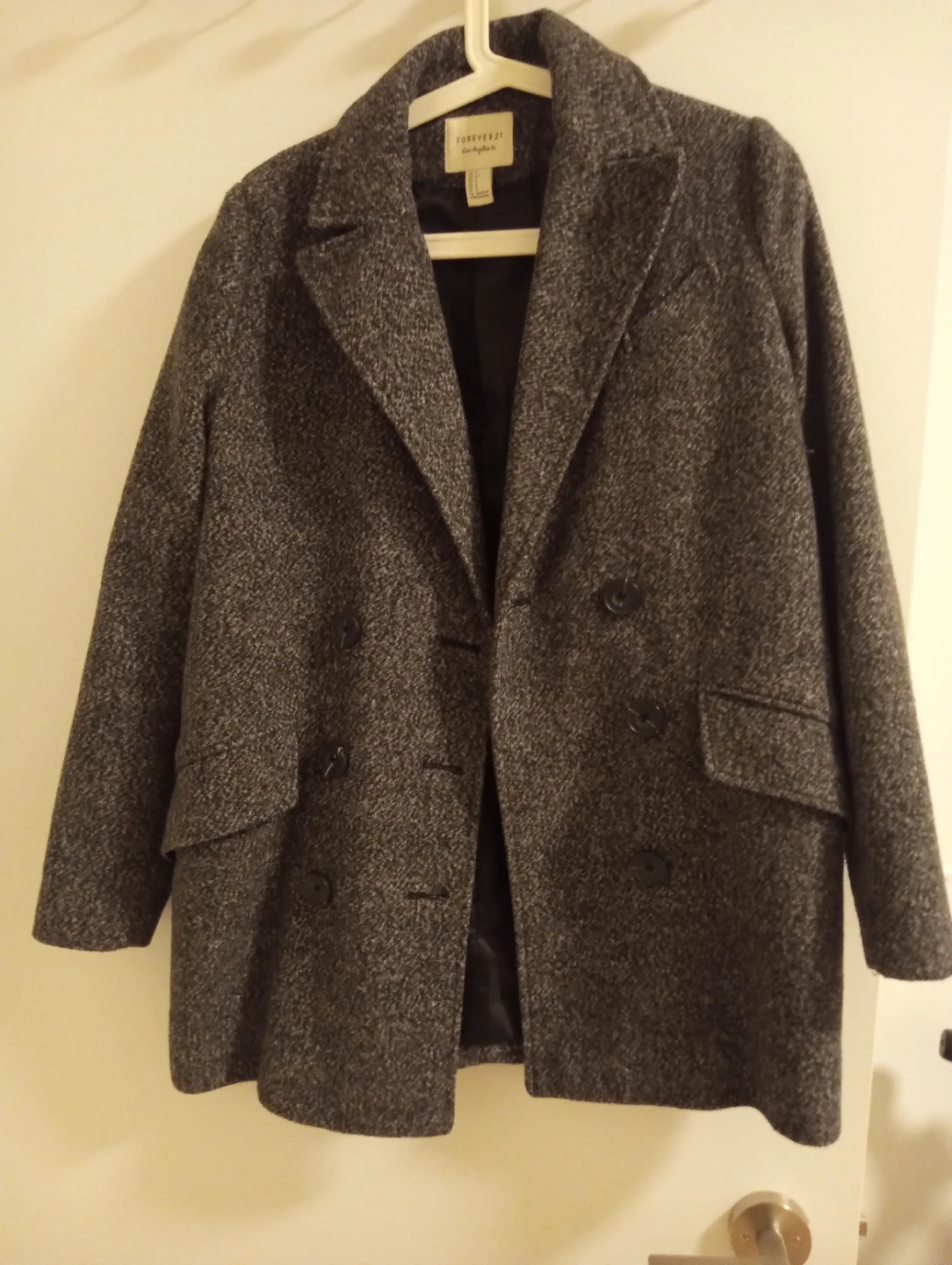 Forever 21 coat and Eronlan coat, sz M, $25 for 2.