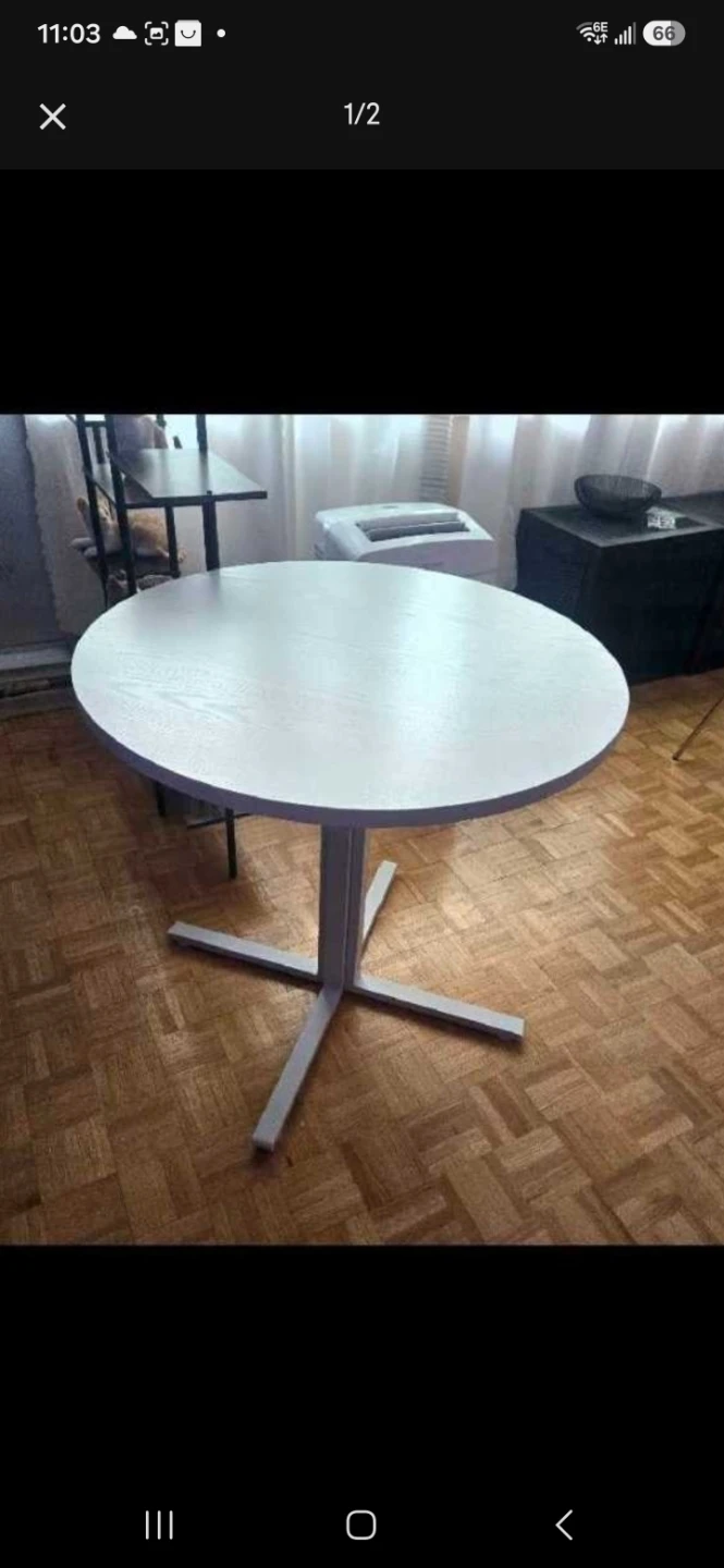 White dinning table