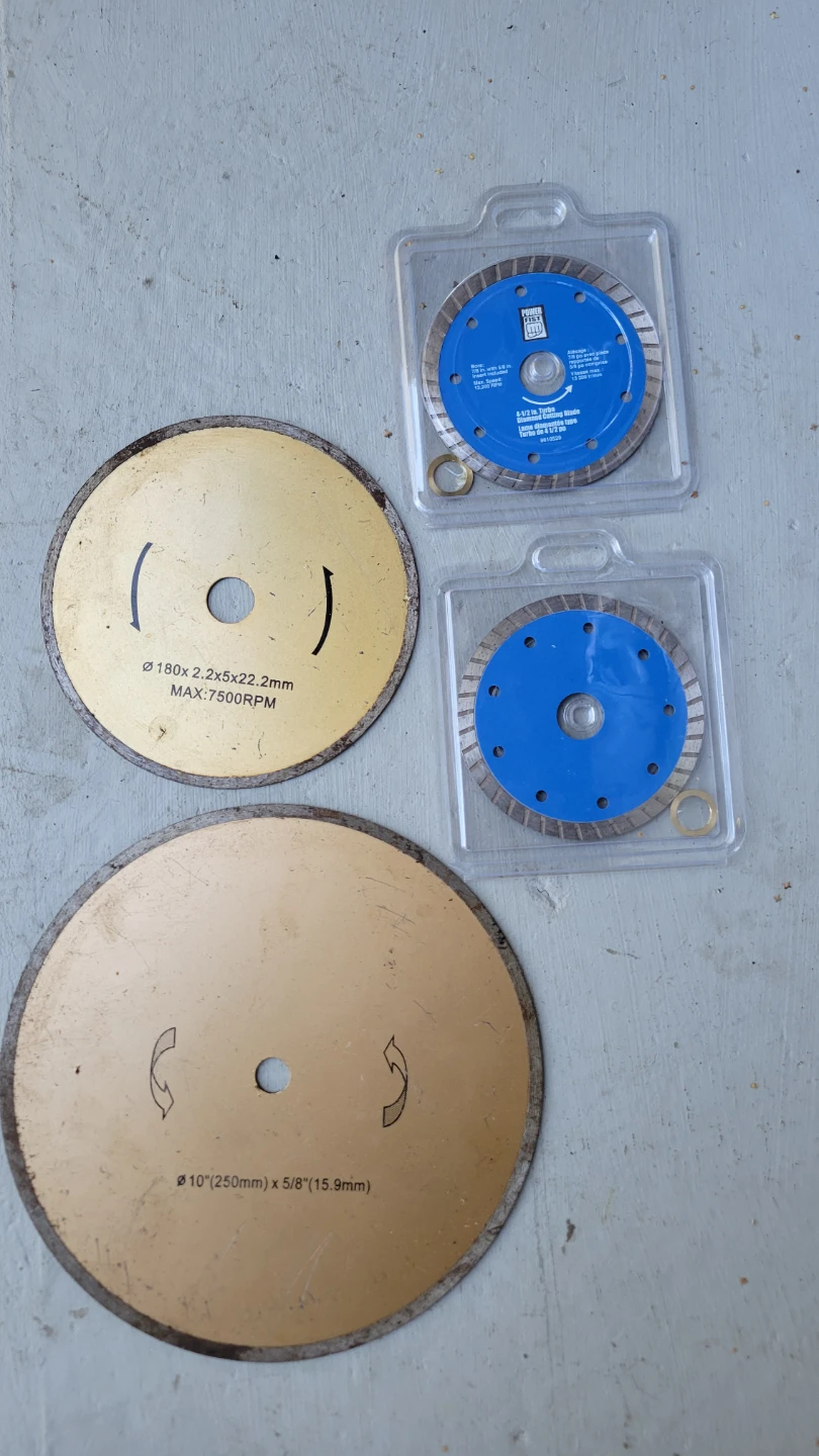 Diamond Cutting Blades brand new 4.5", 7", 10"