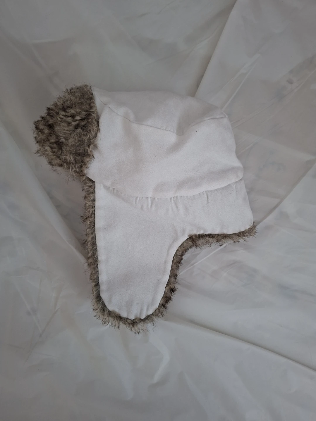 White Faux Fur Ushanka Hat - photo 2