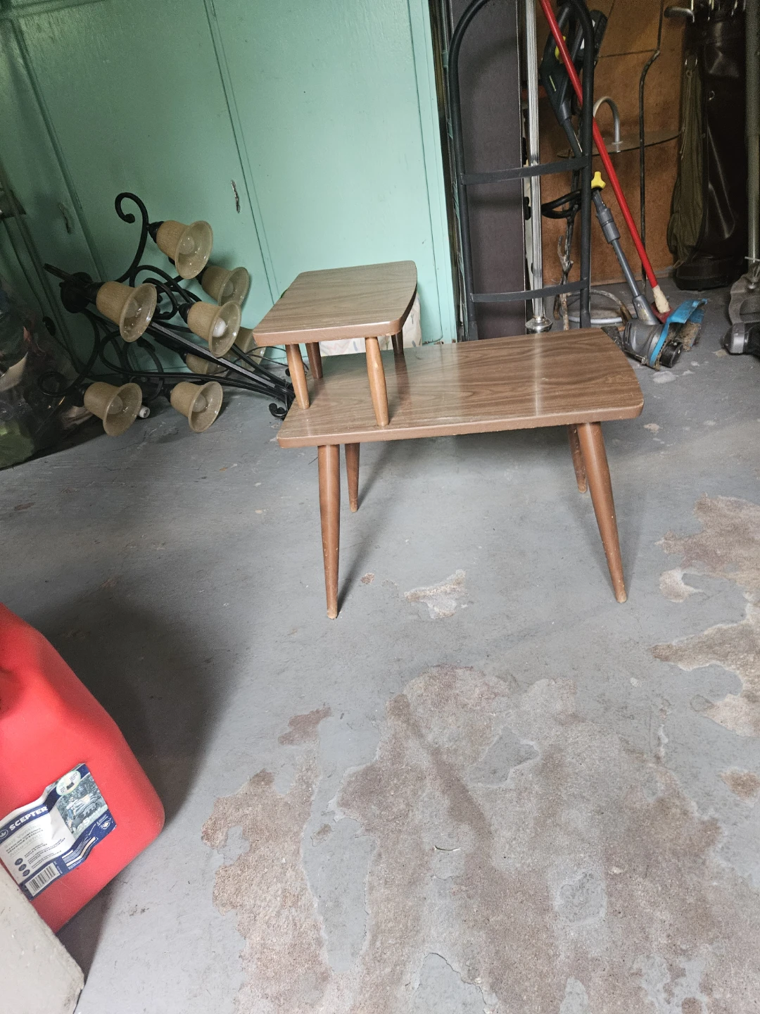 Mid-Century Modern Two-Tier Side Table - photo 4