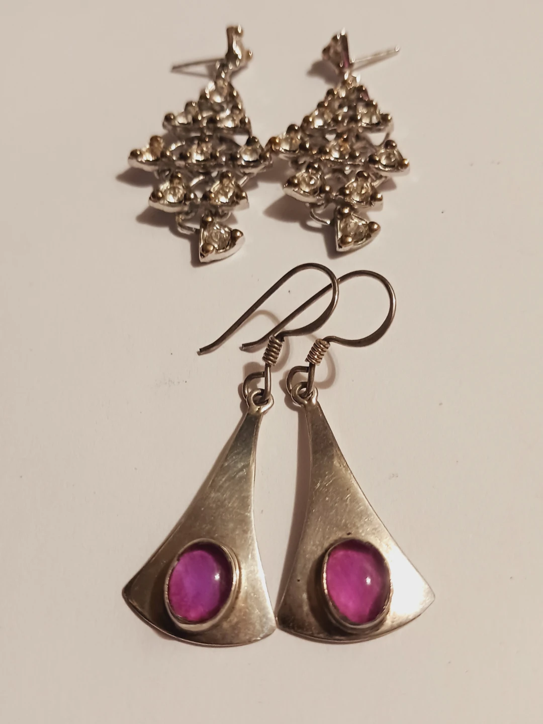 Set of Two Pairs of Sterling silver 925 Earrings