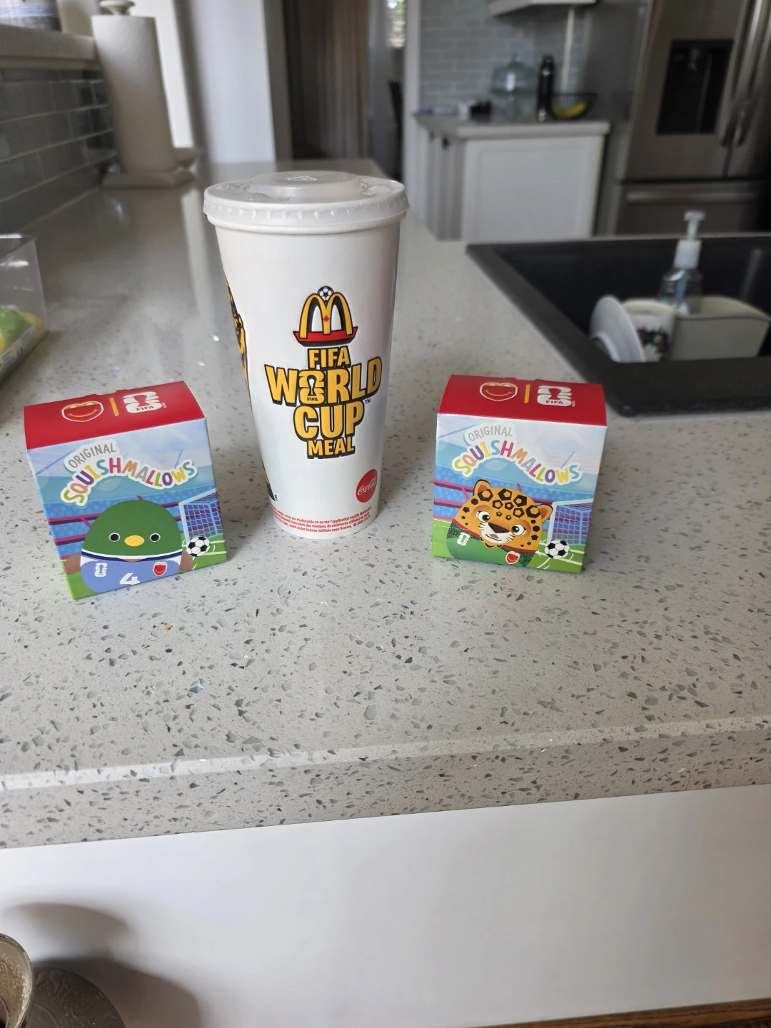 2 Original Squishmallows McDonald's FIFA World Cup Boxes