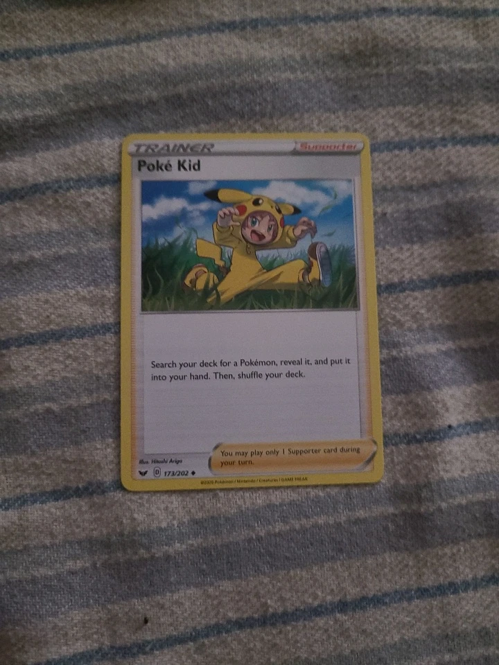 Pokémon TCG Poké Kid Trainer Card 173/202