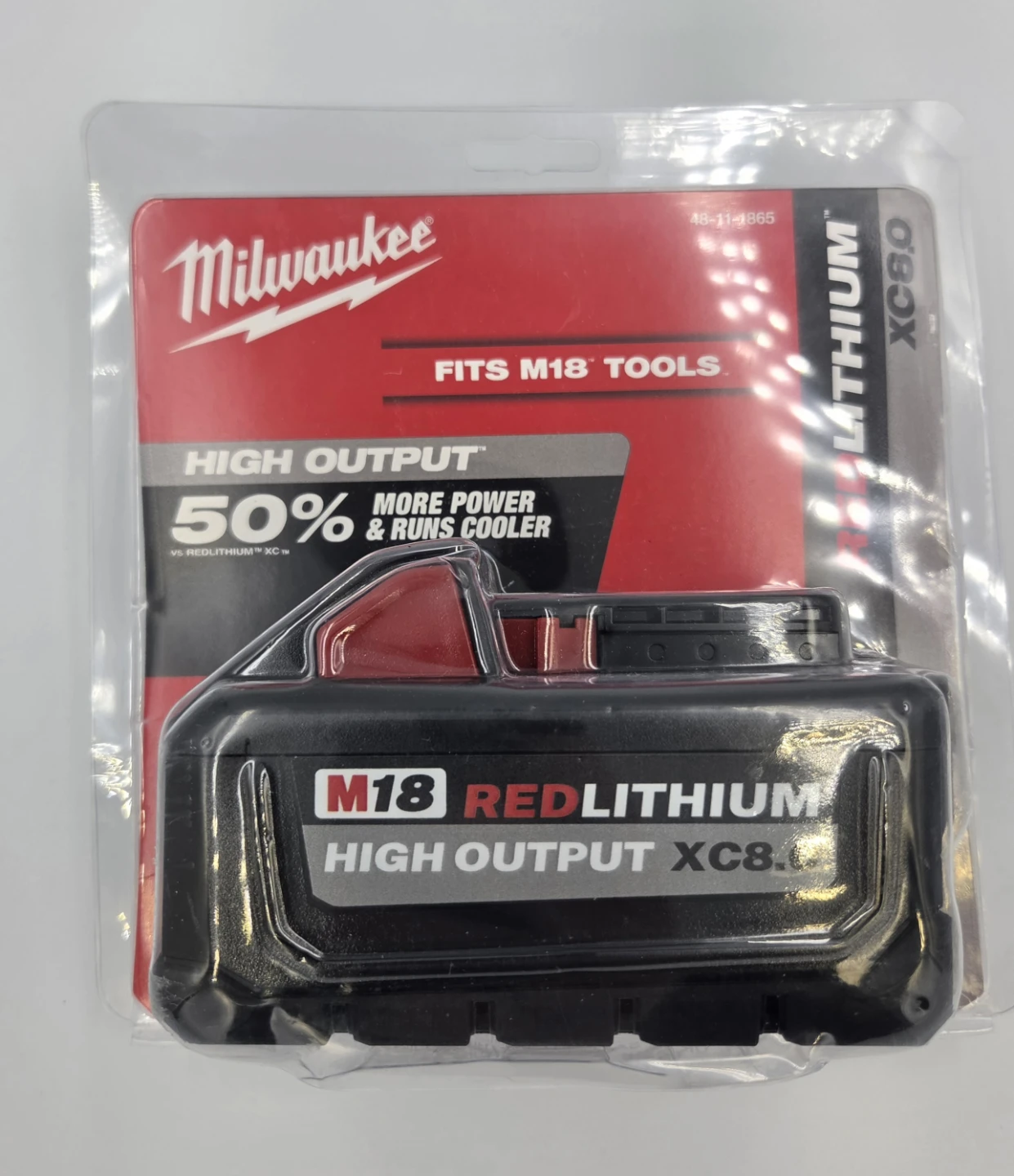 Milwaukee M18 REDLITHIUM HIGH OUTPUT XC8.0 Battery