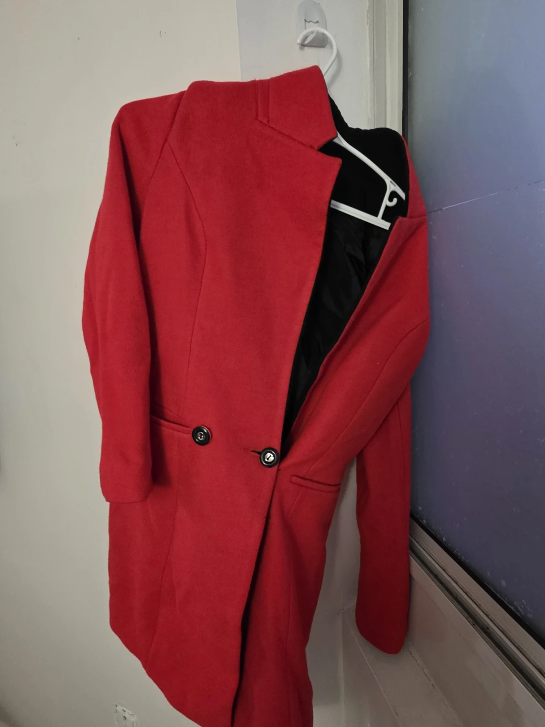 Red Double-Breasted Coat