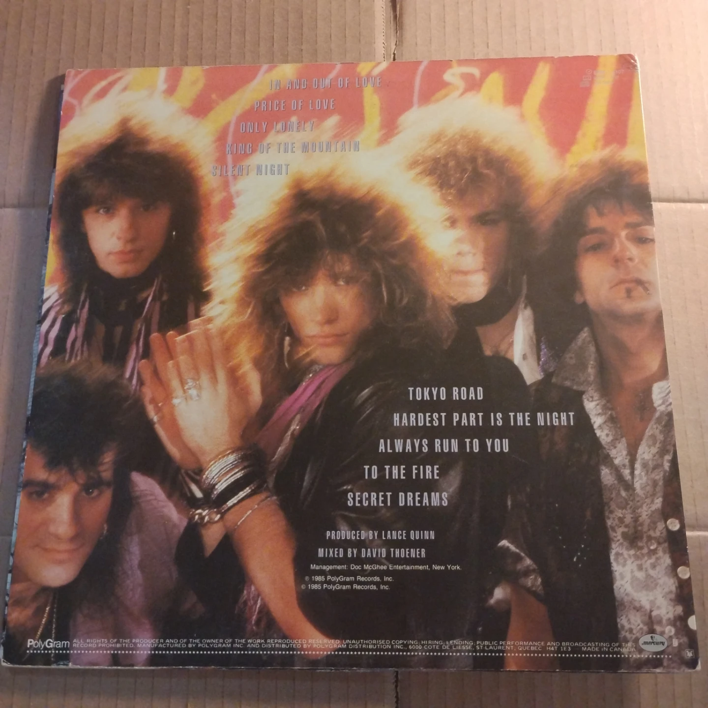 Bon Jovi 7800 Fahrenheit Vinyl Record - photo 2