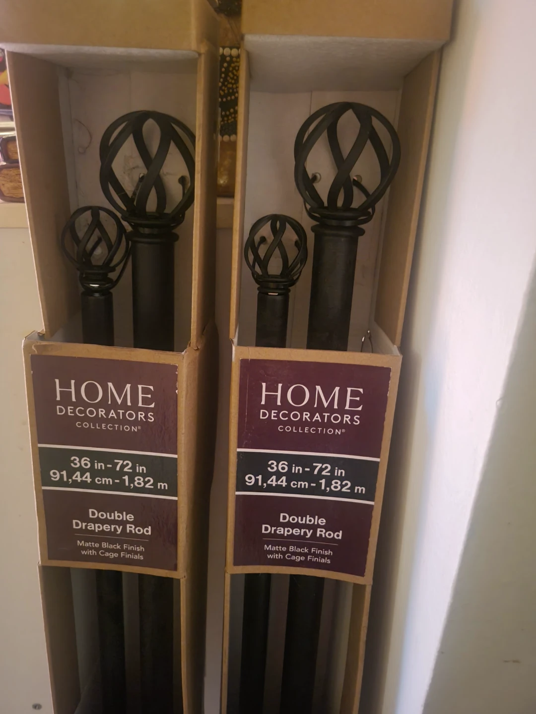 🏈 2 Home Decorators Collection Double Drapery Rods
