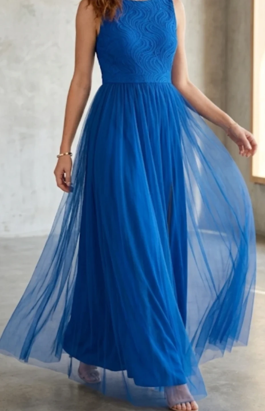 Blue Lace and Tulle Dress - photo 3