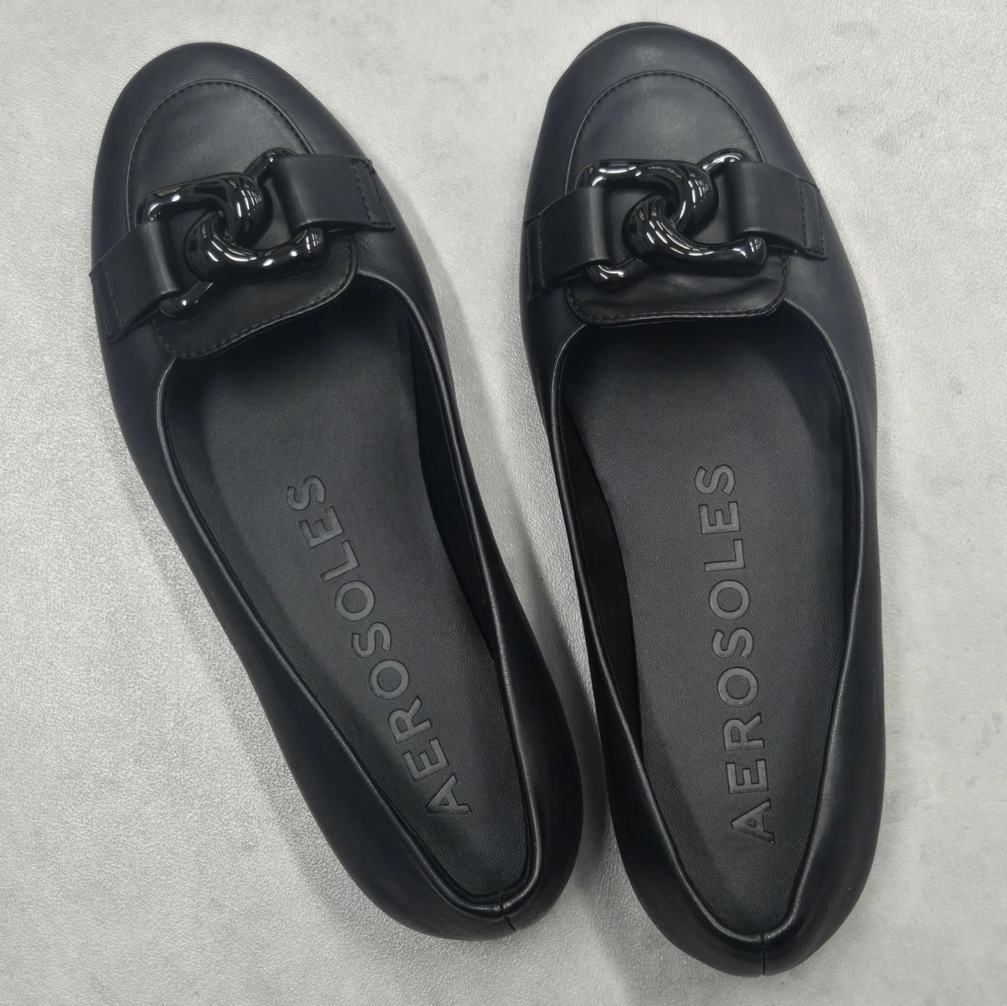 [wore only once] Dress shoes (Aerosoles/Bell black/7.5)