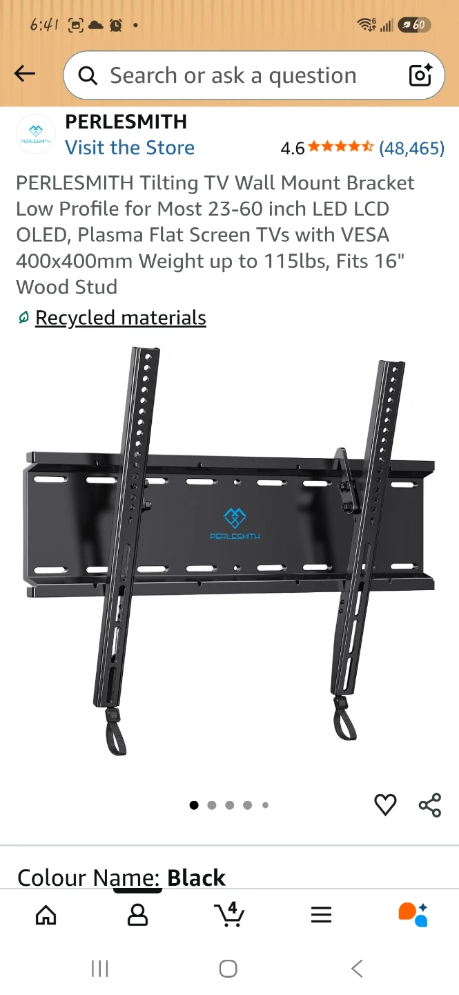 Tilting TV Wall Mount Bracket