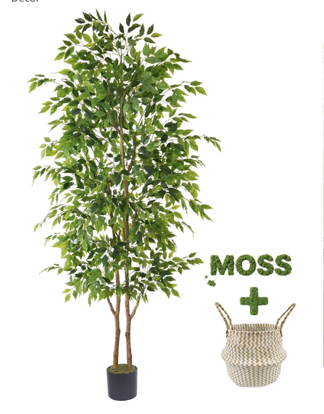New in the box,8ft Artificial Ficus Tree