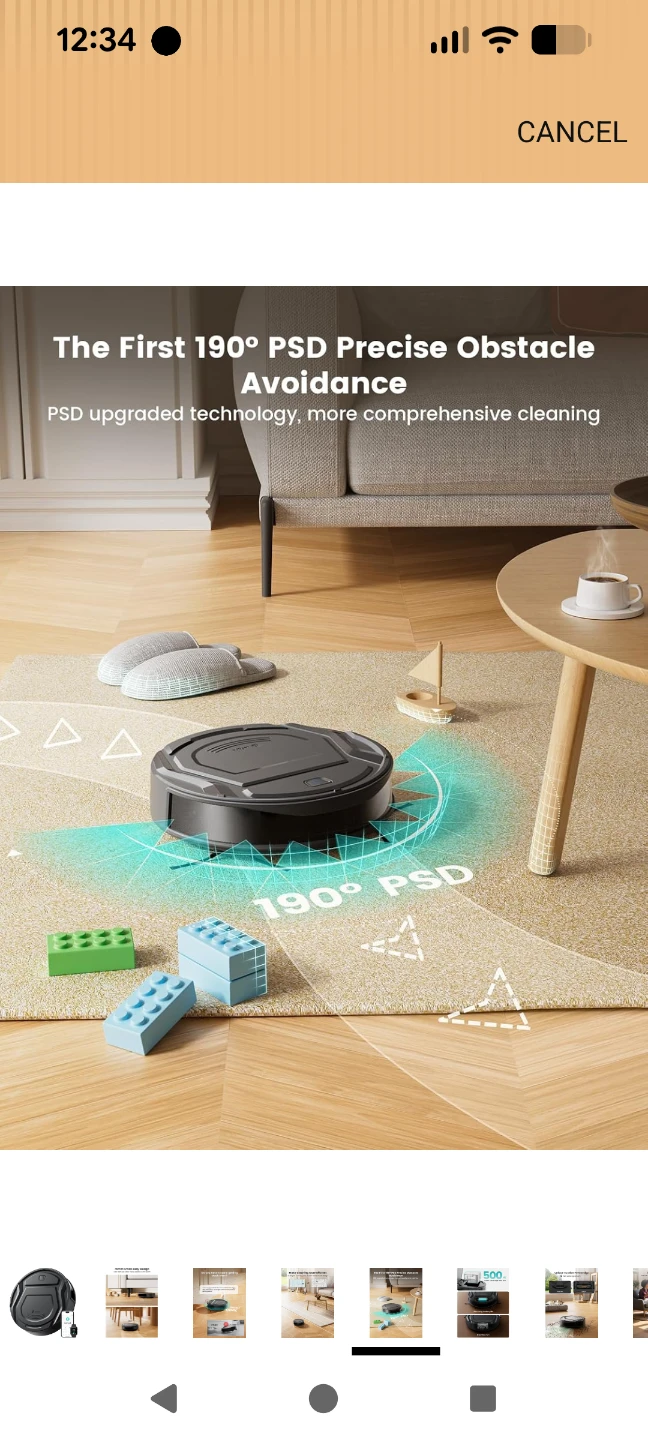 Lefant M210 Pro Robot Vacuum, 4000Pa Powerful Suction - photo 5