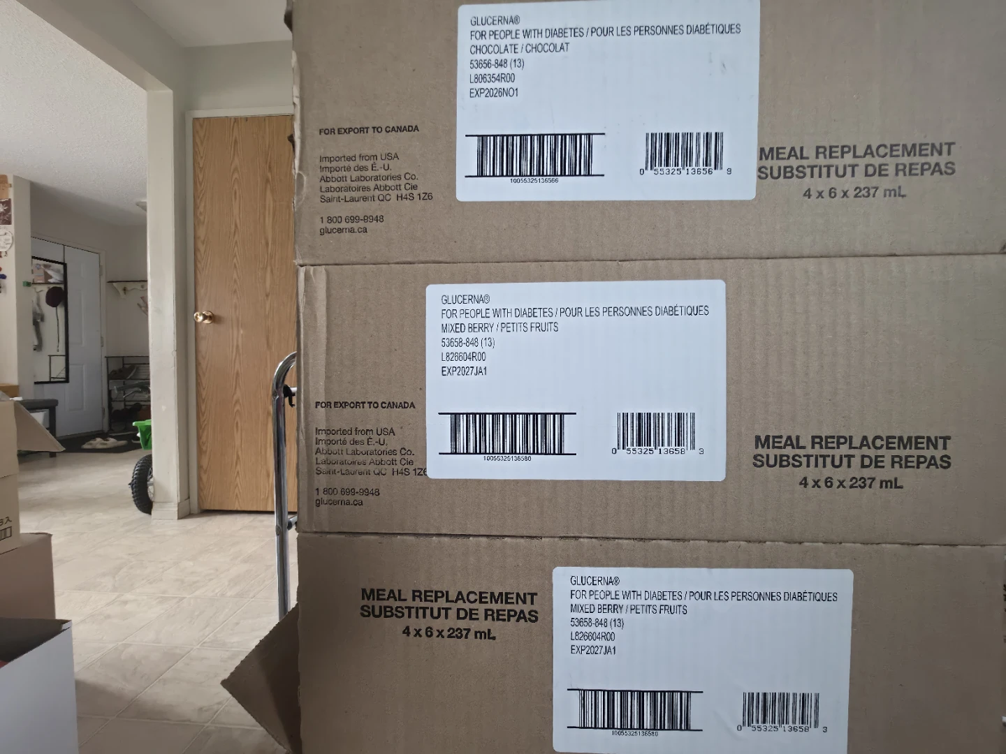 All 3 boxes $70 Glucerna Diabetic