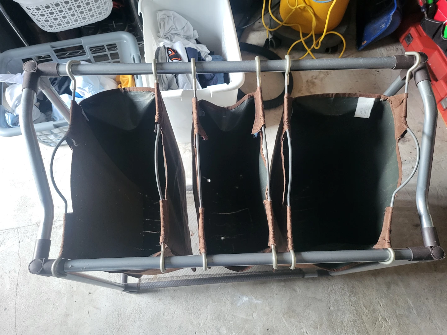 3-Bag Rolling Laundry Sorter - photo 2