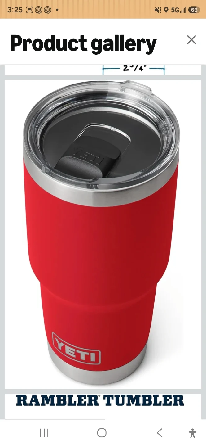 YETI Rambler Tumbler Red - photo 2