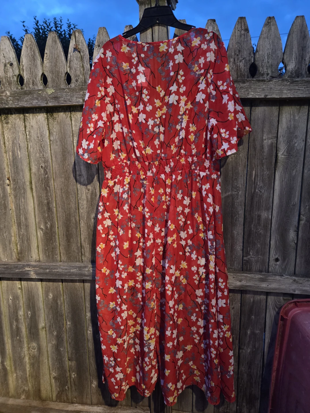 Mlle Gabrielle Red Floral Dress - photo 5