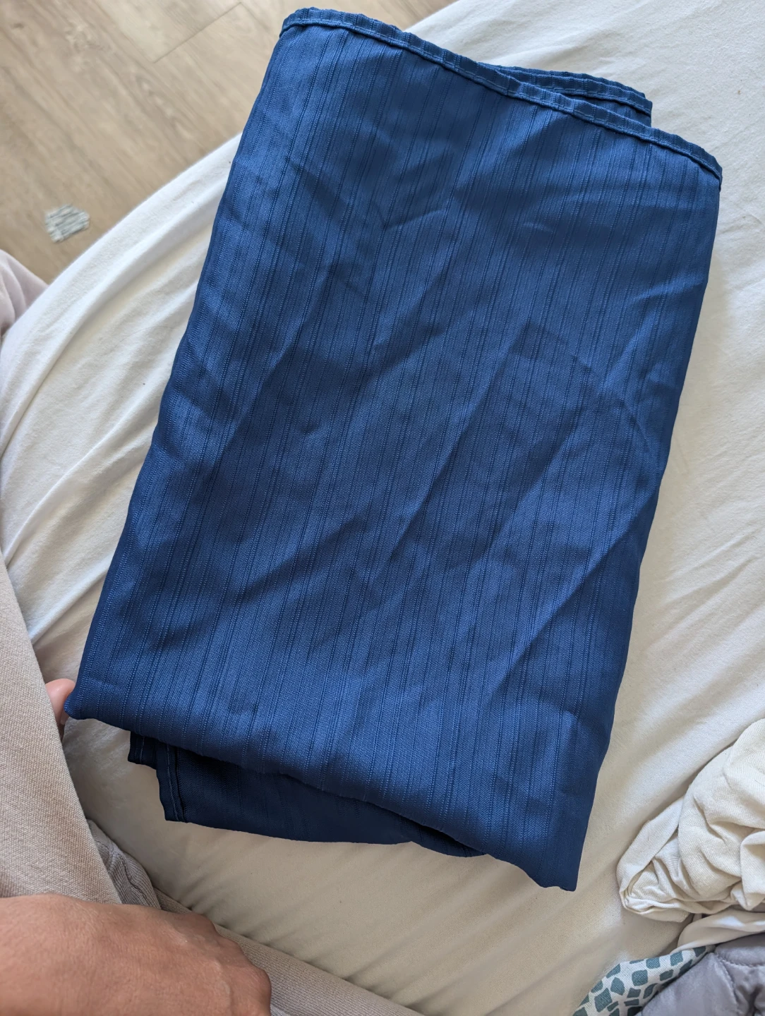 70 X 52 " Blue Rectangular Tablecloth - photo 3