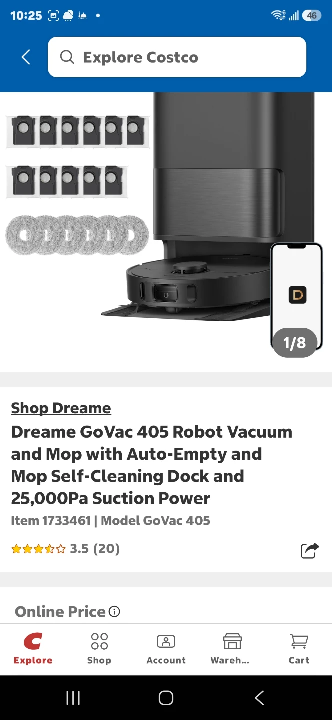 Dreame GoVac 405 Robot Vacuum and Mop - photo 2
