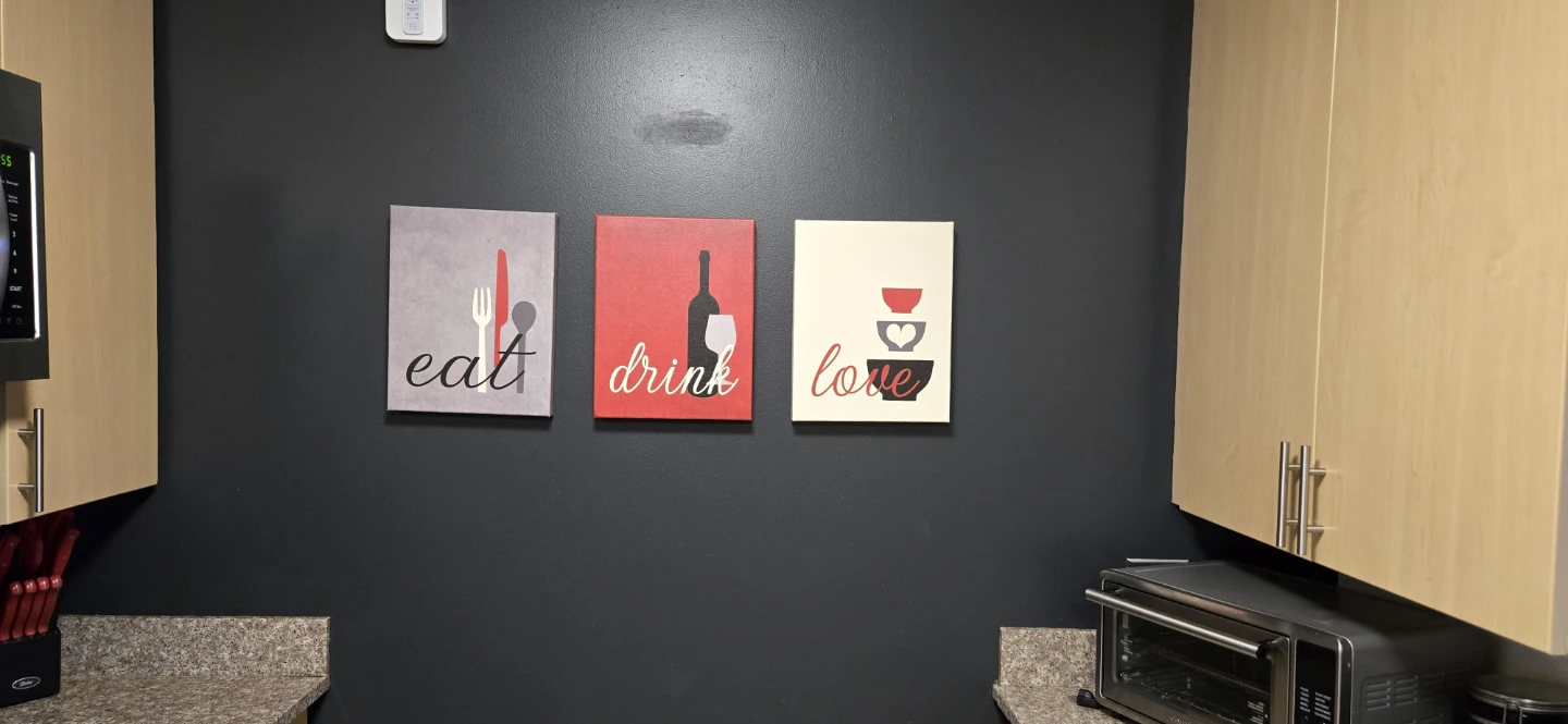Set of 3 Kitchen Canvas Wall Art Prints