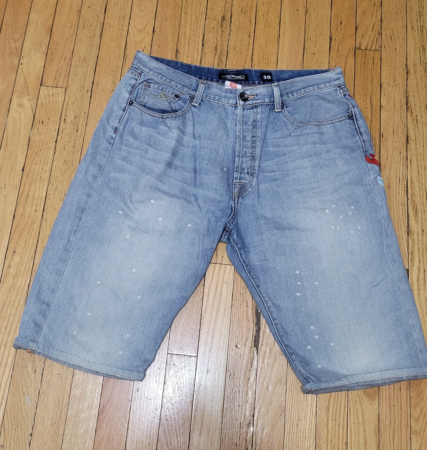 Ed Hardy Denim Shorts Size 38 - photo 3