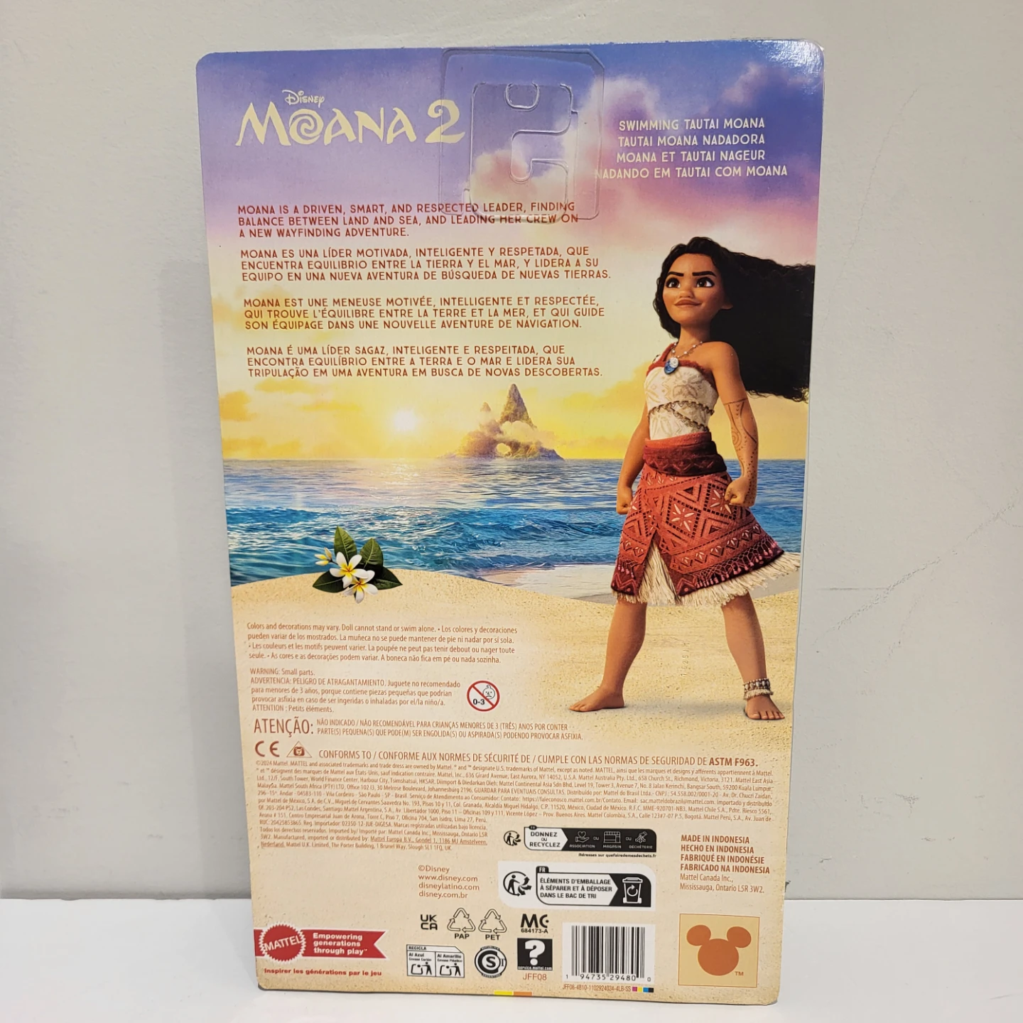 Mattel Disney Moana 2 Swimming Tautai Moana Doll - photo 2