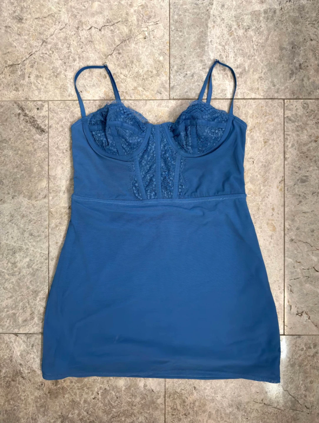 Urban Outfitters Corset Mini Dress Blue S-P - photo 3