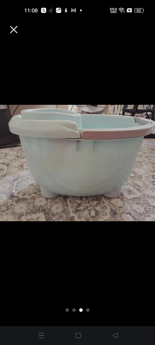Light Blue Mop Bucket🏈 - photo 2