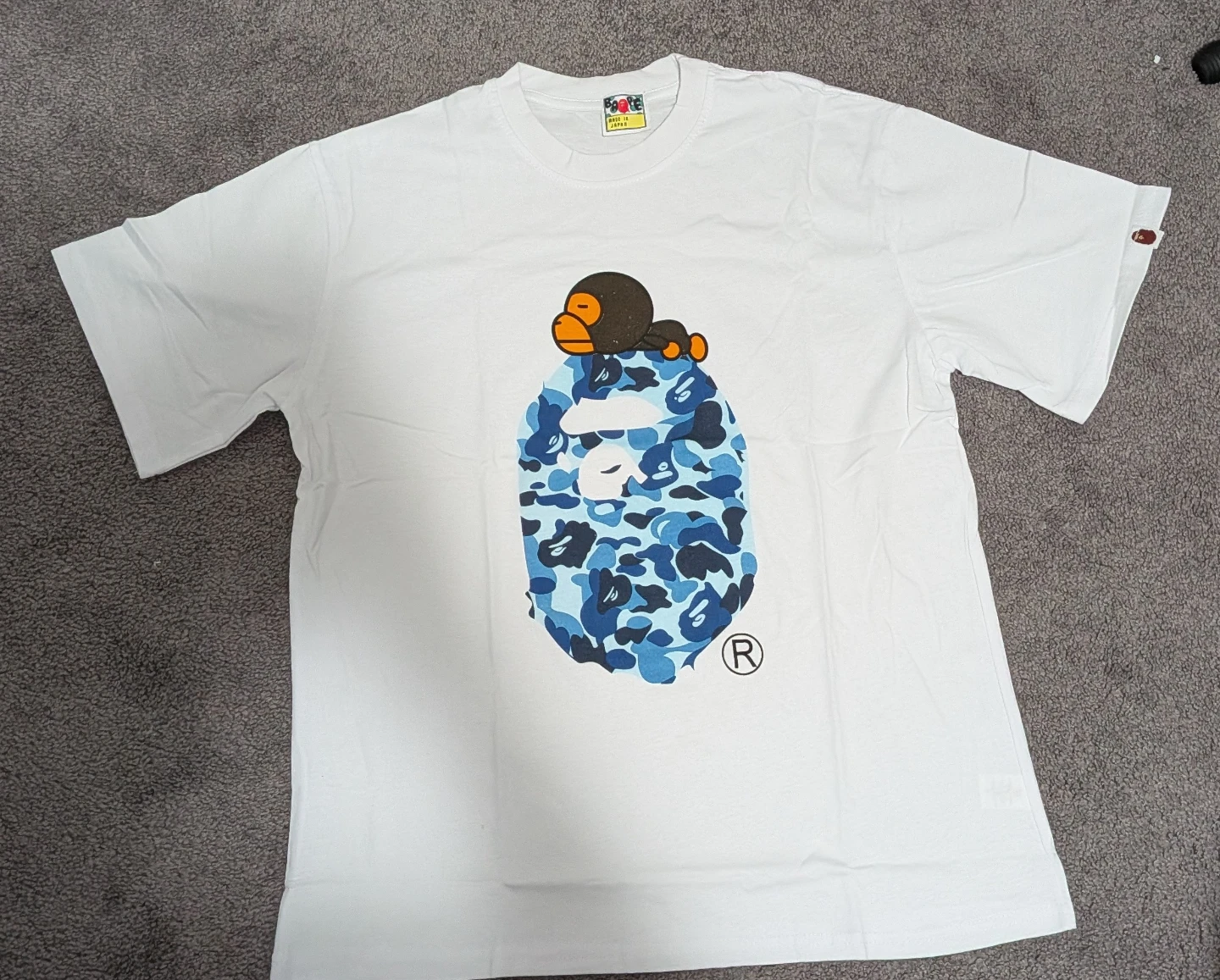 BAPE White Graphic T-Shirt