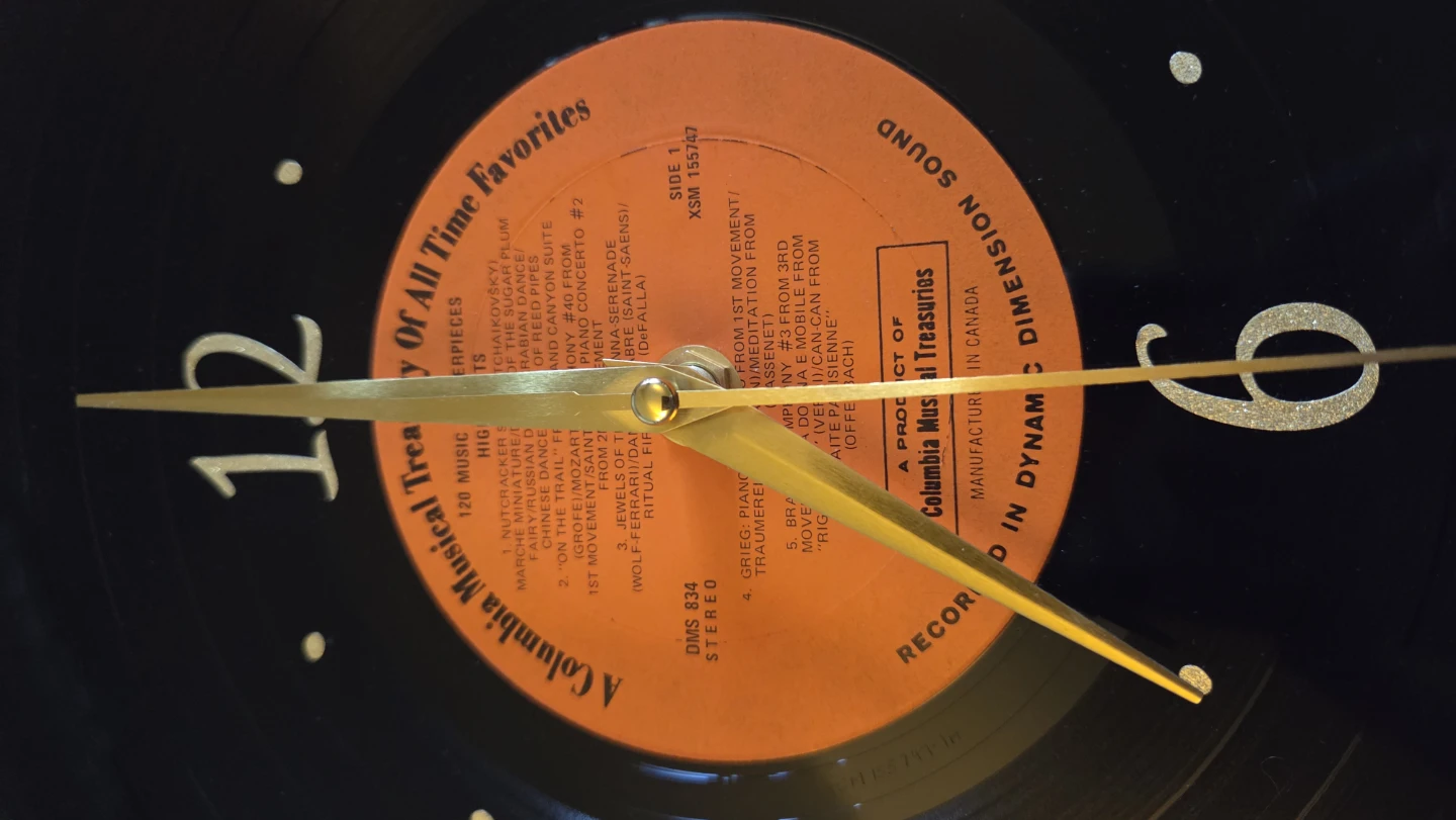 Custom Authentic, unique Vinyl Record Wall Clock - photo 4