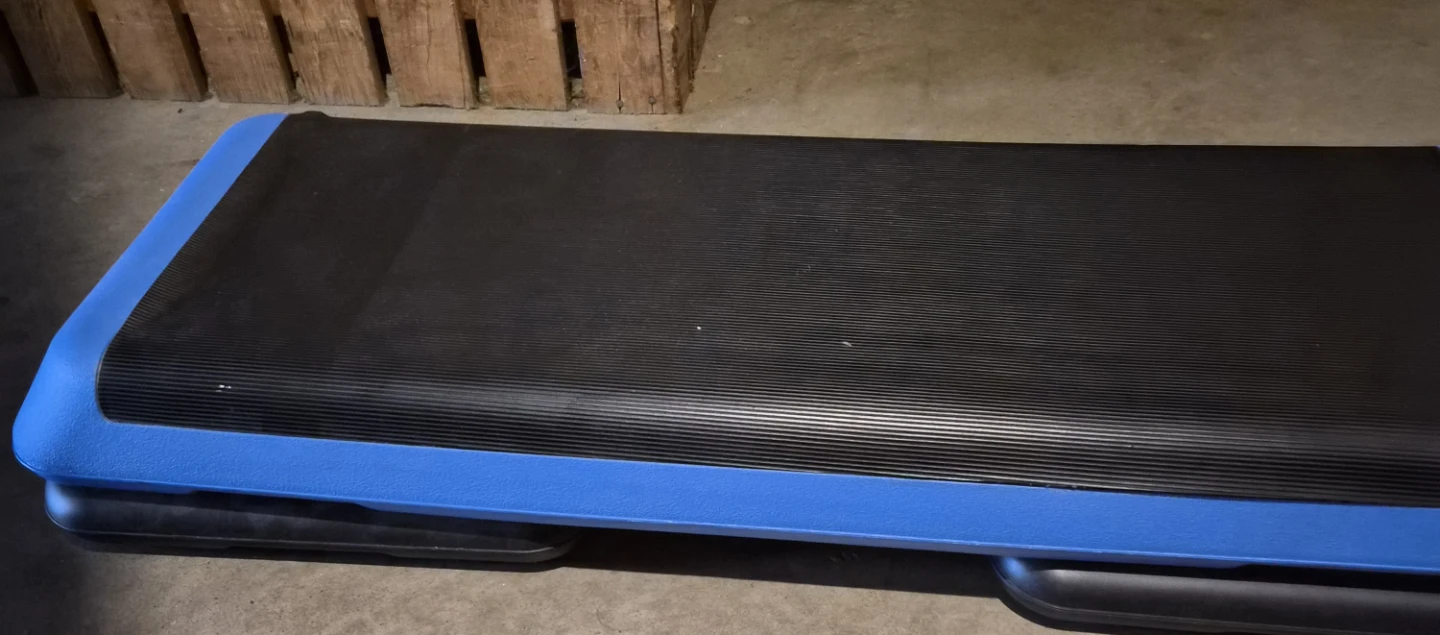 Blue and Black Aerobic Step