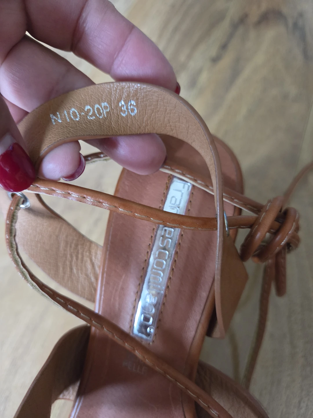 Francesco Milano Wedge Sandals Size 36 - photo 3