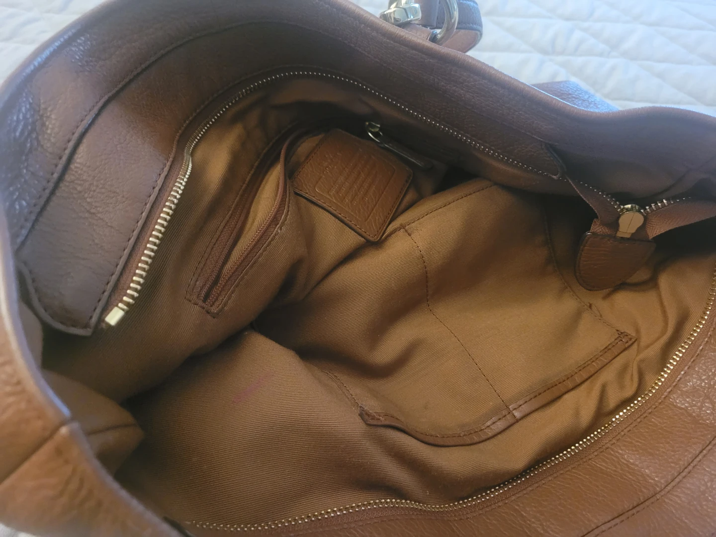 Coach Brown Leather Tote Bag - photo 5