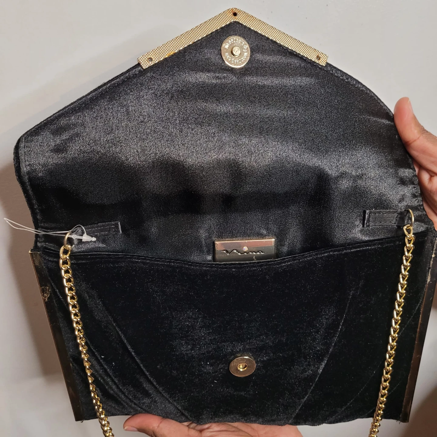 Nina Black Velvet Evening Clutch - photo 3