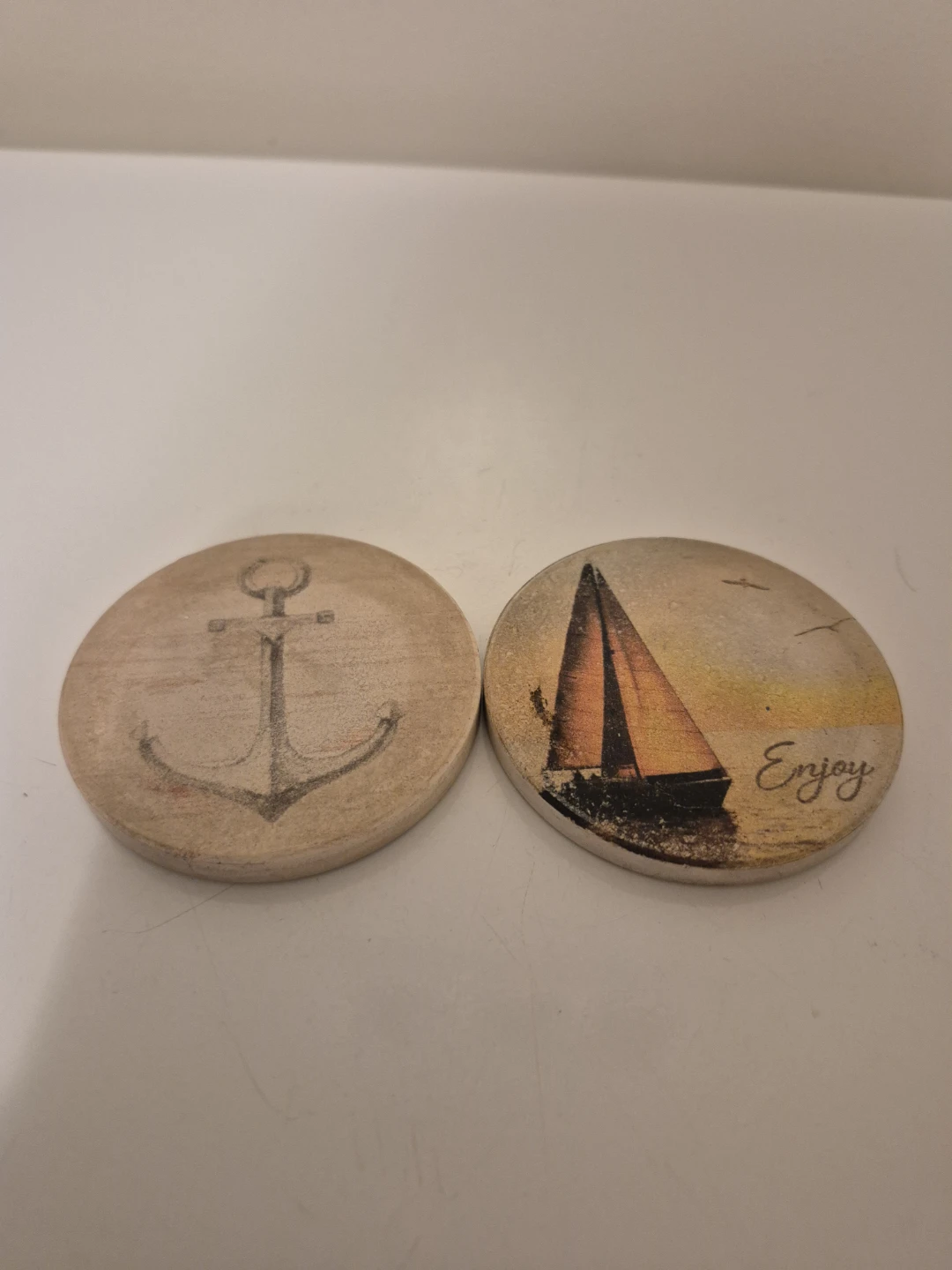 Set of Two Nautical ⚓️⛵️Themed Coasters
