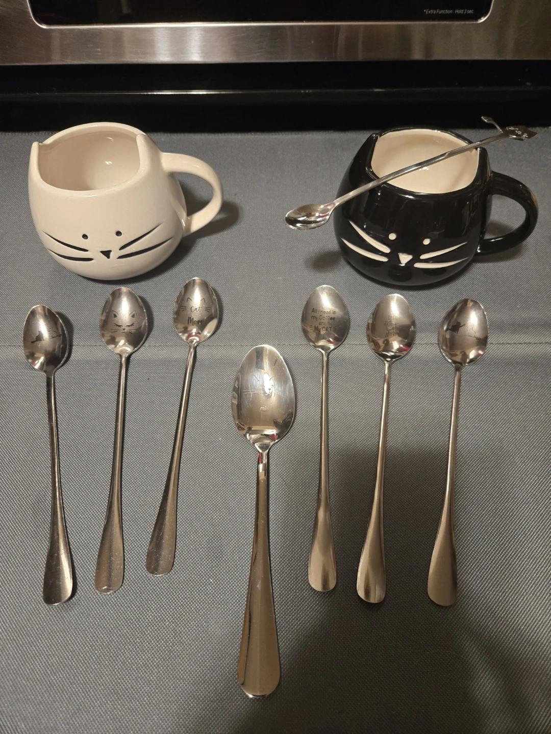 Boutique 10-Piece Feline Coffee, Tea & Dessert Mug Set