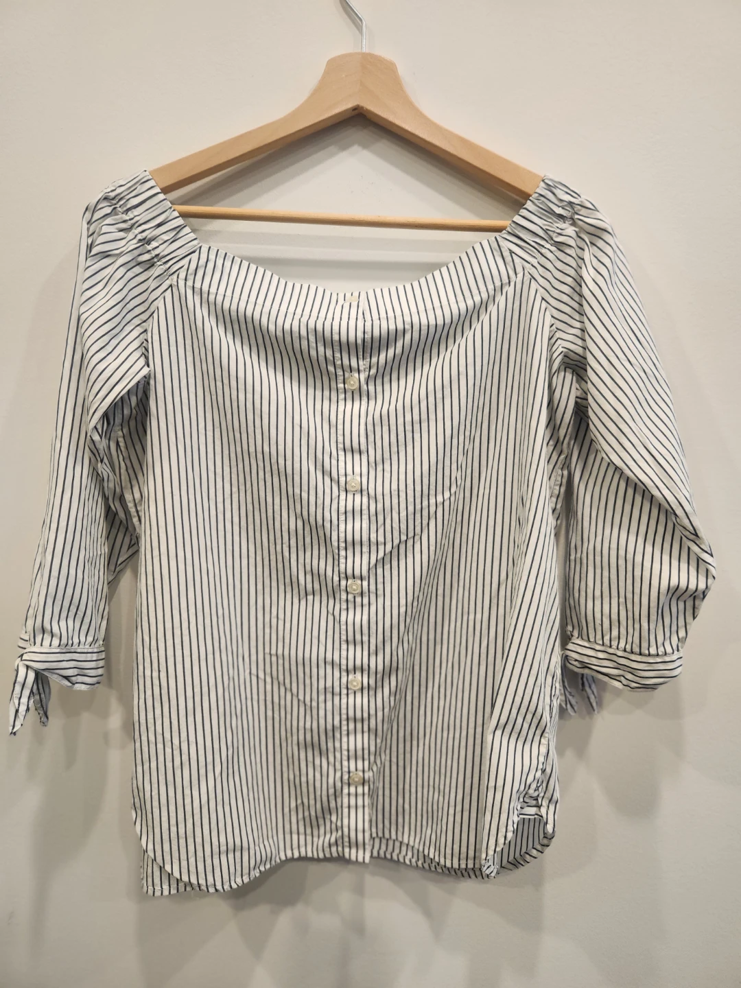 Banana Republic Striped Off-Shoulder Top - photo 5