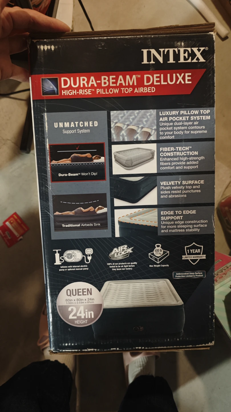 Intex Dura-Beam Deluxe Queen Airbed - photo 2